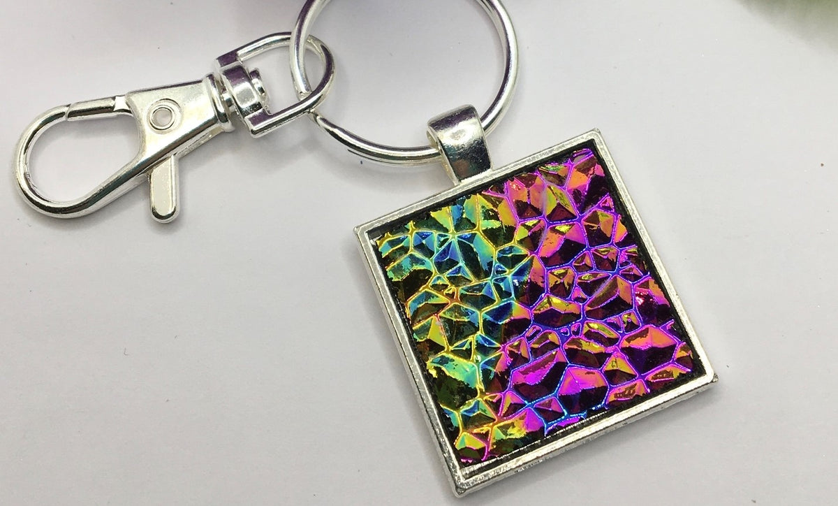 Glass Key Chains Comebeedazzled