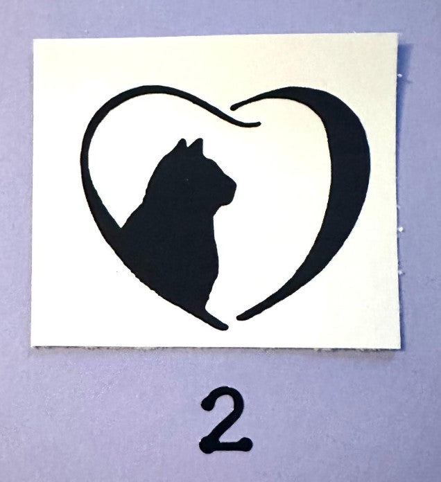 Customize your Memorial Glass Fused Heart- Color and Saying