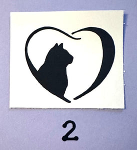 Customize your Memorial Glass Fused Heart- Color and Saying