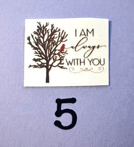 Customize your Memorial Glass Fused Heart- Color and Saying