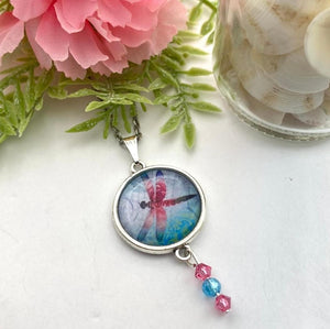 Glass Dragonfly Pendant