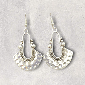 Moroccan Style Silver Earrings