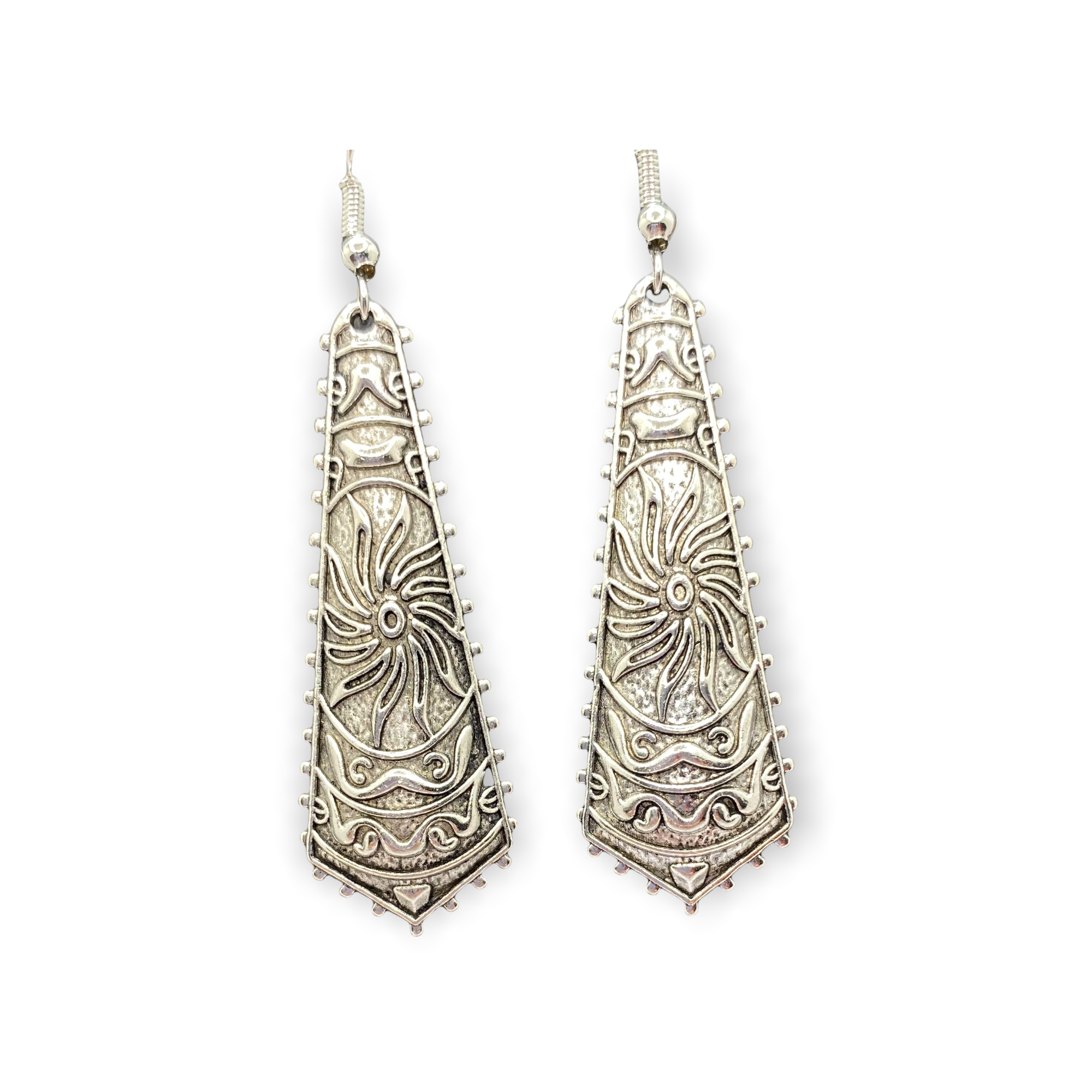 Silver Bo Ho Earrings