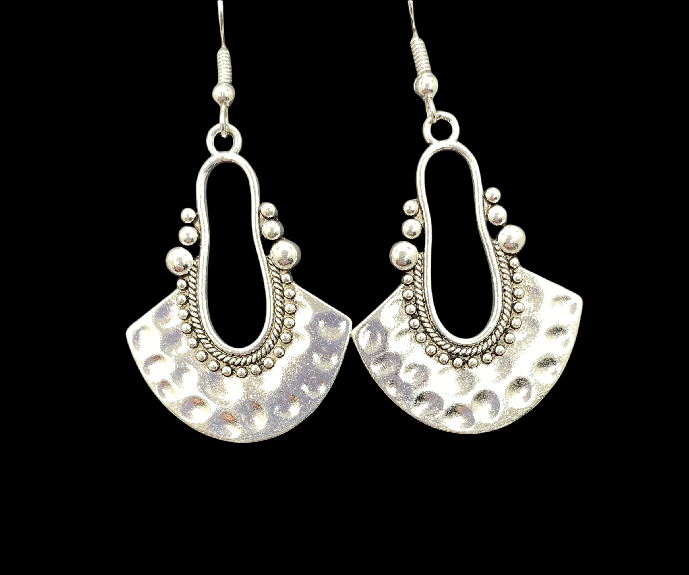 Moroccan Style Silver Earrings